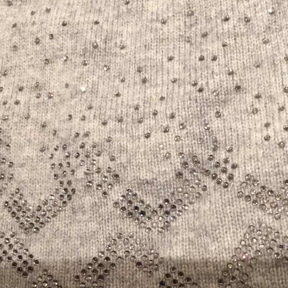 Diane Von furstenberg chain link embellished knit cashmere/wool hat